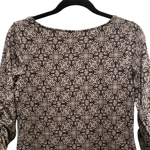 Soybu Classic Black Grey Geometric Floral Dress Medium - Picture 6 of 11